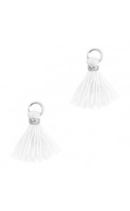 Mini Quaste 1.2cm - Silver-white